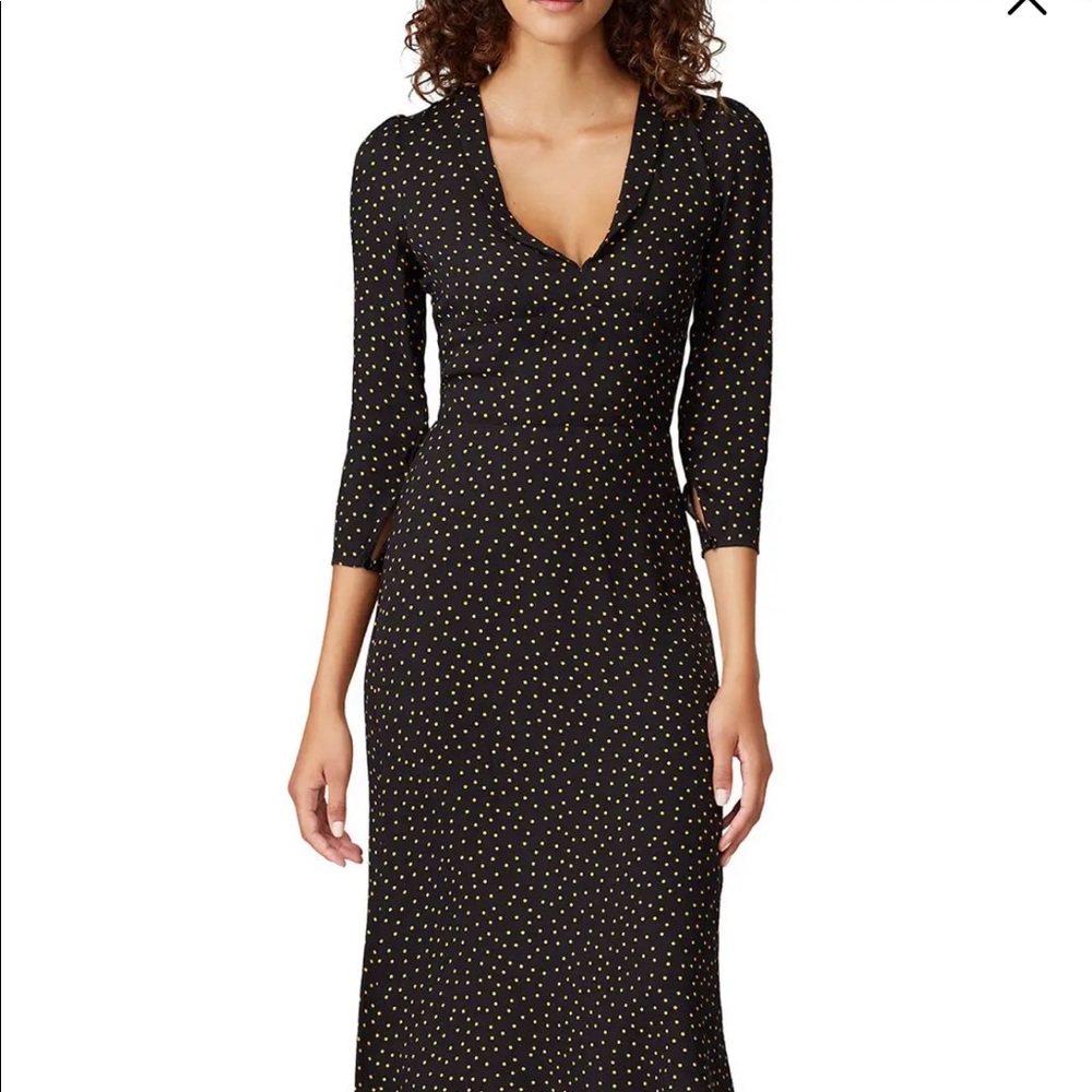 Reformation Mabel dress in micro dot
